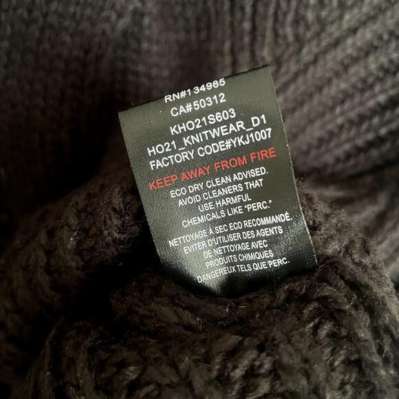 For Love & Lemons Keke Cut Out Black Turtleneck Sweater Size Small - Picture 7 of 10